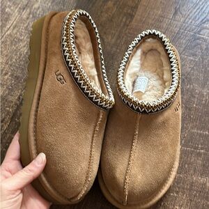 UGG Tan Suede Slippers